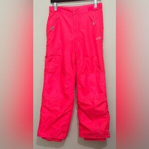 Champions Girls Bright Pink Snow Pants size Large 10/12
